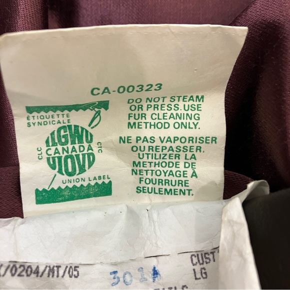 Vintage faux fur mink coat medium brown vegan classic mink tails tassels trench - Picture 12 of 12